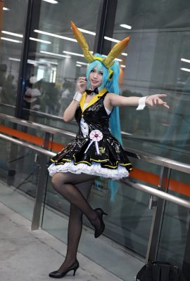 Hatsune Miku @元子Lyanz (Photographie : @卡菲Cafelia) (Kugou Mushroom·Firefly Animation Music Carnival) (9P)