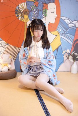 (Photo de pieds en soie Loli de la Fondation Senluo) JKFUN-027 Momo 15D B&B fantaisie en soie blanche (65P)