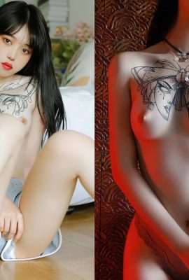 La meilleure fille tatouée est audacieusement nue à l'extérieur et toute sa vision est grandement satisfaite (42P)