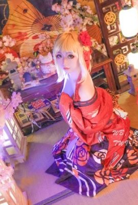 FGO Nero Claudius Kimono@Milk Tea Ensemble de nouilles instantanées-Eclipse Garden (9P)