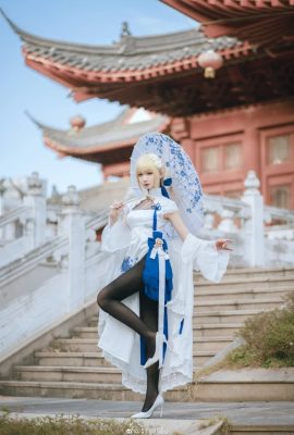 Cheongsam de fan de FGO Artoria Pendragon@Fengjiangjiangv (10P)