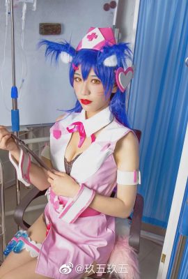 League of Legends Ahri infirmière bienveillante @雪野ya (Photographie : @九五九五) (9P)