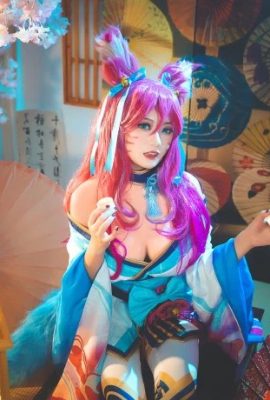 League of Legends Ahri Soul Lotus Skin @真 ZhuNaiyu (9P)