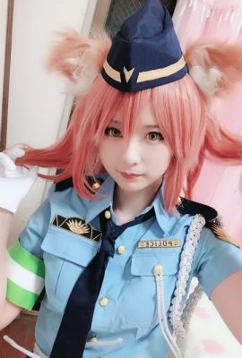 Misa Gaku FGO Tamamo Gozen Policière Cosplay (9P)