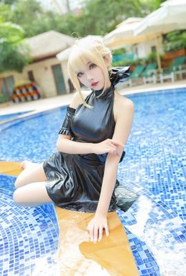 FGO Arturia Pendragon〔Alter〕 Maillot de bain@黄儿_ (9P)