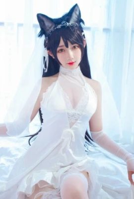 Azur Lane Atago robe de mariée blanche cos robe de mariée blanc pur belle et impeccable (18P)