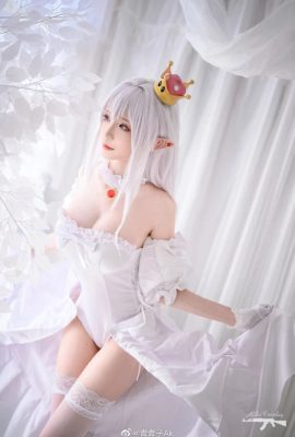 Super Mario Mononoke cos charme de soie blanche princesse cn Qing Qingzi Ak (12P)