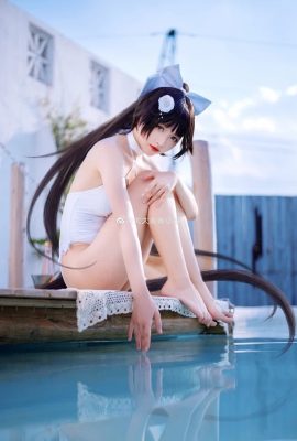 Maillot de bain Azur Lane Beach Rhapsody Kaohsiung avec une grosse culotte bouclée (9P)