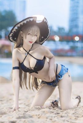 (Série de collection en ligne) Bien-être Ji Zhouji est un joli lapin « Jean Bart Swimsuit » VIP Welfare Post (33P)