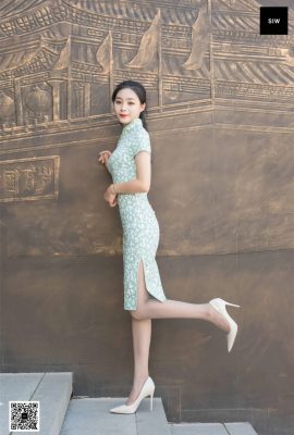 (Série SIW Sven Media) Leyin Cheongsam, bas, talons hauts et belles jambes (73P)