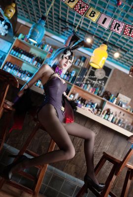 (Grosse poire de 1,8 mètres) Black Jung Bunny Girl (11P)