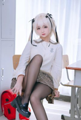 Kasugano Qiong cos Qiongmei jk uniforme sous-vêtements photo cn Shiina Yu (12P)